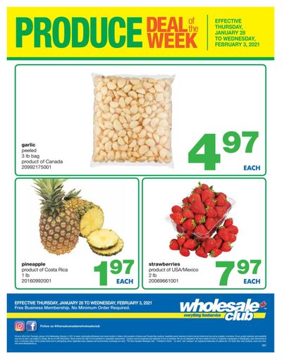 Wholesale Club (ON) Produce Deal of the Week Flyer January 28 to February 3