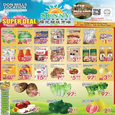 Sunny Foodmart (Don Mills) Flyer January 29 to February 4
