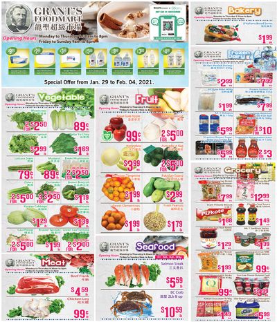 Grant's Food Mart Flyer January 29 to February 4
