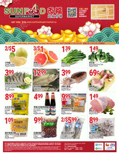 Sunfood Supermarket Flyer January 29 to February 4