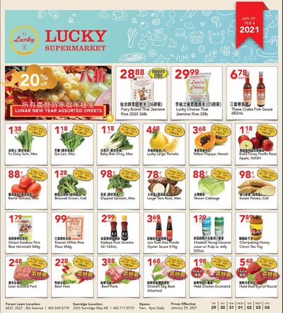 Lucky Supermarket (Calgary) Flyer January 29 to February 4