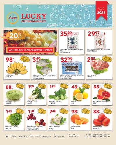 Lucky Supermarket (Edmonton) Flyer January 29 to February 4