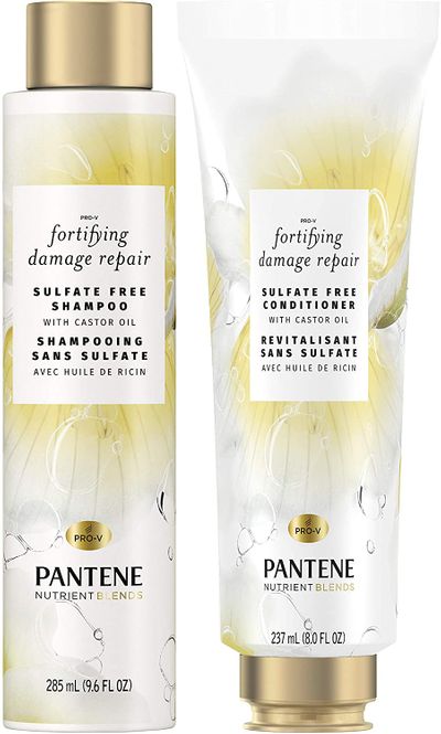 Pantene Nutrient Blends Fortifying Damage Repair with Castor Oil Shampoo and Conditioner On Sale for $ 12.39 at Amazon Canada