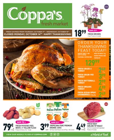 Coppa's Fresh Market Flyer October 3 to 16