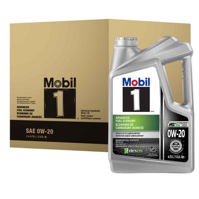 Mobil 1™ Advanced Fuel Economy Full Synthetic Engine Oil 0W-20, 3 x 4.73 L On Sale for $ 80.91 at Walmart Canada Mobil 1™ Advanced Fuel Economy Full Synthetic Engine Oil 0W-20, 3 x 4.73 L On Sale for $ 80.91 at Walmart Canada