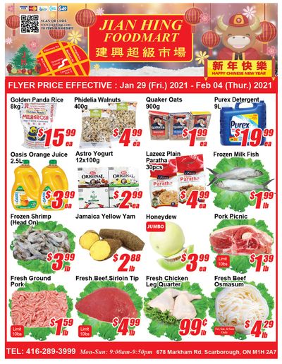 Jian Hing Foodmart (Scarborough) Flyer January 29 to February 4