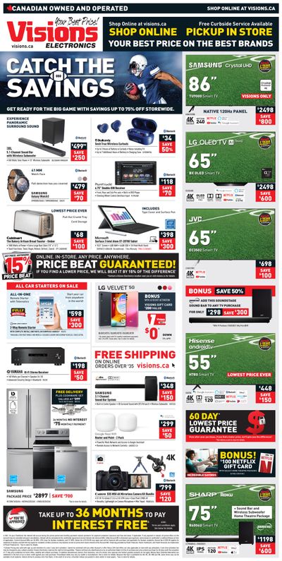 Visions Electronics Flyer January 29 to February 4