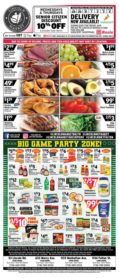 Lincoln Market Weekly Ad Flyer January 29 to February 4, 2021