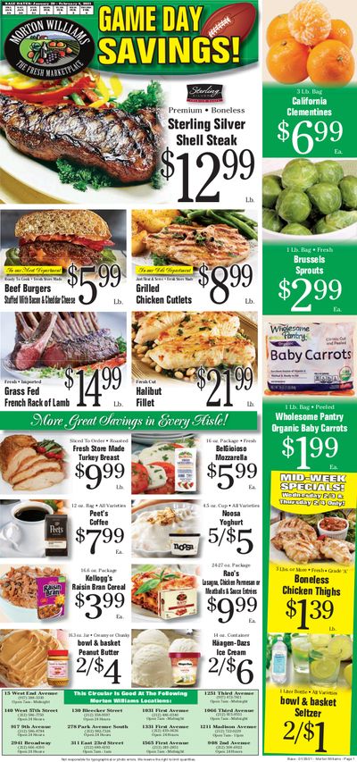 Morton Williams Game Day Savings Weekly Ad Flyer January 29 to February 4, 2021
