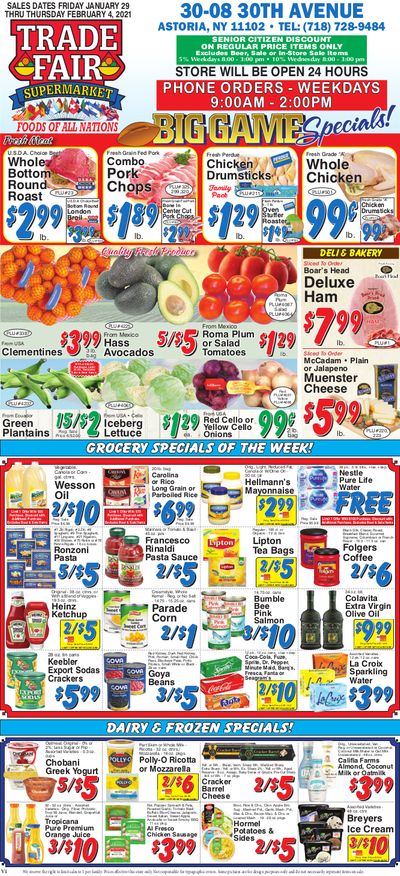 Trade Fair Supermarket Weekly Ad Flyer January 29 to February 4, 2021
