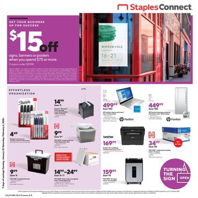 Staples Weekly Ad Flyer January 31 to February 6