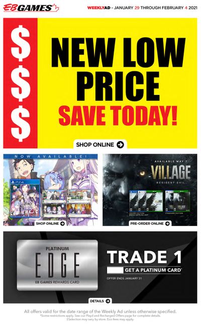 EB Games Flyer January 29 to February 4