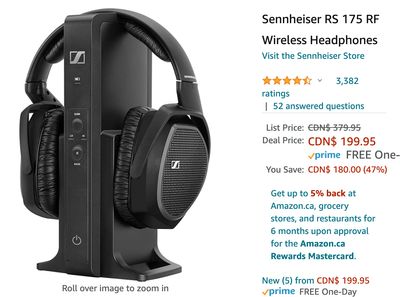 Amazon Canada Deals: Save 47% on Sennheiser Wireless Headphones + 47% on Wireless Earbuds with Coupon + 52% on Glamorise Women’s Plus Size Bra + More Offers
