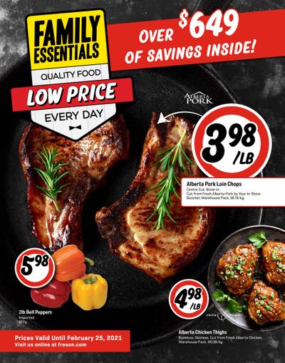 Freson Bros. Family Essentials Flyer January 29 to February 25