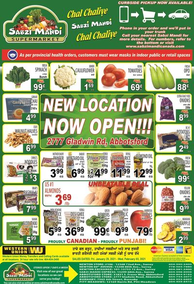 Sabzi Mandi Supermarket Flyer January 29 to February 3