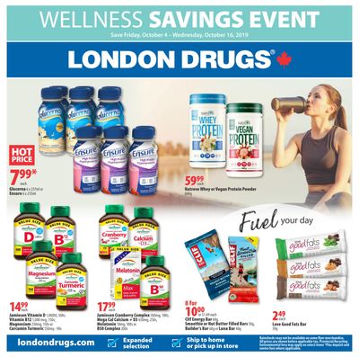London Drugs Wellness Savings Event Flyer October 4 to 16