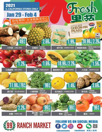 99 Ranch Market (CA) Weekly Ad Flyer January 29 to February 4
