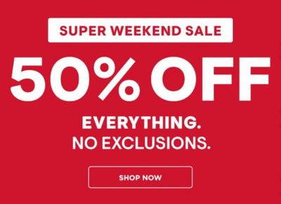 Bluenotes Canada Super Weekend Sale: Save 50% OFF Everything + $25 Winter Jackets + More