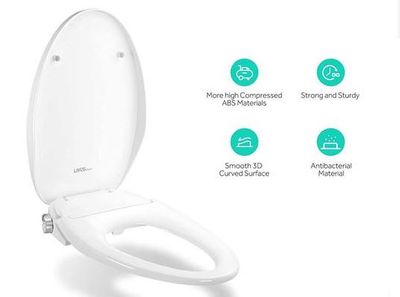 Bidet Toilet Seat, Self Cleaning Dual Nozzles. Rear & Feminine Cleaning - LIVINGbasics For $67.99 at Living Canada