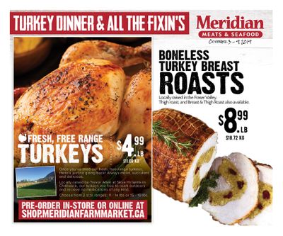 Meridian Meats and Seafood Flyer October 3 to 9