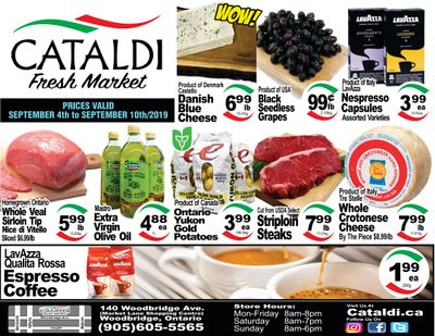 Cataldi Fresh Market Flyer September 4 to 10