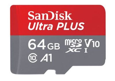 SanDisk Ultra Plus V10 64GB 130MB/s MicroSD Memory Card For $9.99 At Best Buy Canada