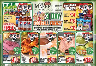 The Market In The Square Football Frenzy Sale Weekly Ad Flyer January 31 to February 6, 2021