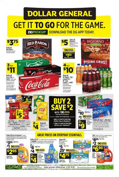 Dollar General (AR, IA, IN, MI, NY, OH, PA) Weekly Ad Flyer January 31 to February 6