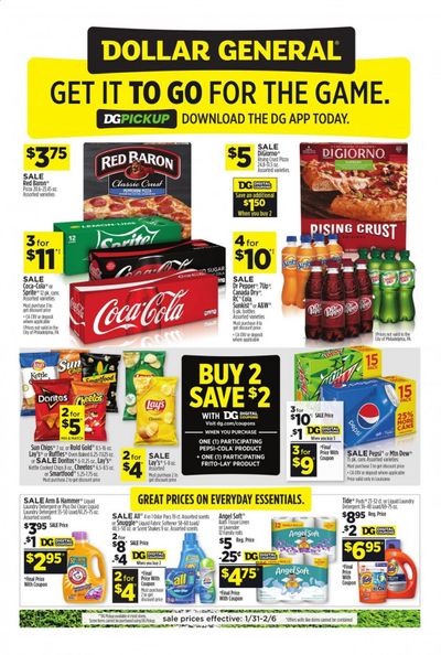 Dollar General (LA) Weekly Ad Flyer January 31 to February 6