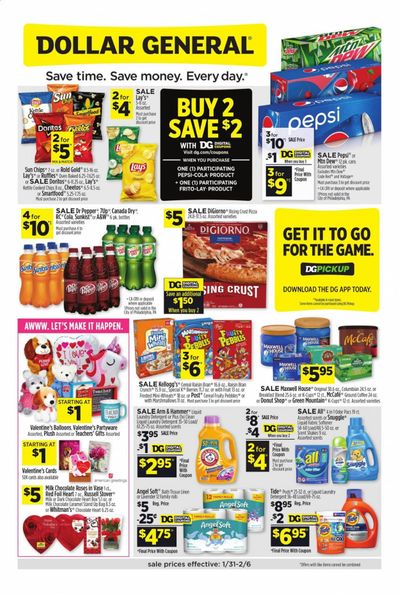 Dollar General (FL, GA, TN) Weekly Ad Flyer January 31 to February 6
