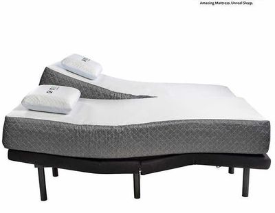 Ghostbed by Nature’s Sleep 28 cm (11 in.) Split King Gel Memory Foam Mattress with Adjustable Bases For $2399.99 At Costco Canada