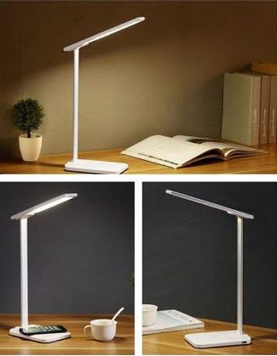 LED Desk Lamp, Eye-caring Table Lamp, Dimmable Office Lamp with Touch Control，USB Charging Port, 5 Color Modes, Adjustable Brightness Support Wireless Charging, 5W For $29.99 At Walmart Canada