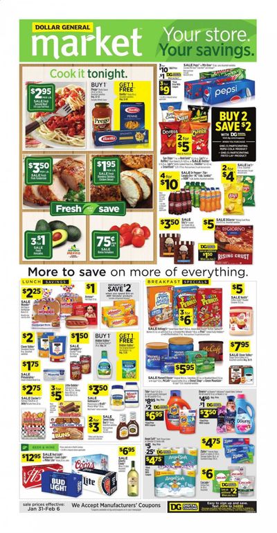 Dollar General (NC) Weekly Ad Flyer January 31 to February 6