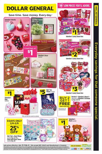 Dollar General Weekly Ad Flyer January 31 to February 6