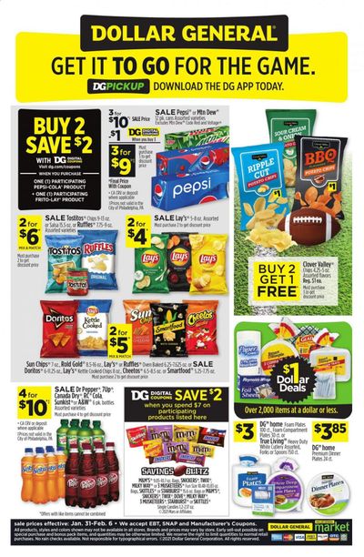 Dollar General Weekly Ad Flyer January 31 to February 6