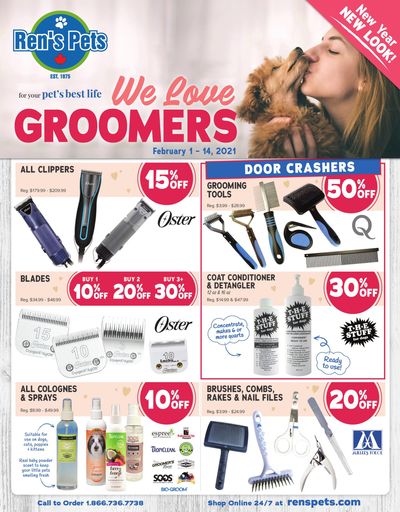 Ren's Pets Depot Grooming Sale Flyer February 1 to 14