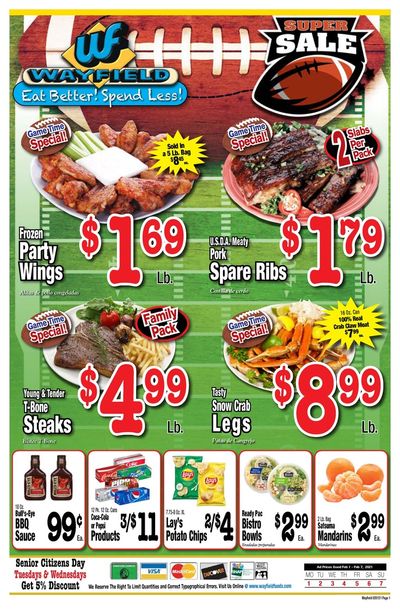 Wayfield Foods Weekly Ad Flyer February 1 to February 7, 2021