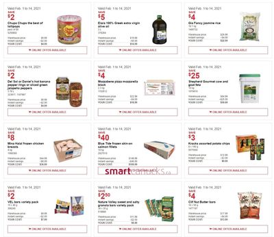 Costco Canada Business Centre Instant Savings Coupons / Flyer, until February 14