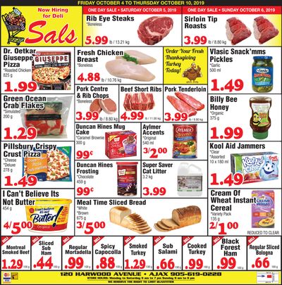 Sal's Grocery Flyer October 4 to 10
