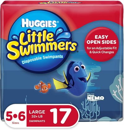 Swim Diapers, Size 5-6 Large, Huggies Little Swimmers Disposable Swimpants On Sale for $ 8.10 at Amazon Canada