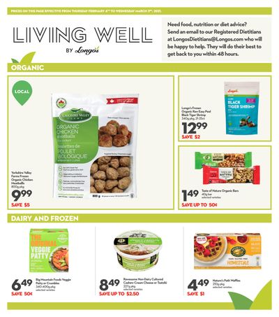 Longo's Living Well Flyer February 4 to March 3