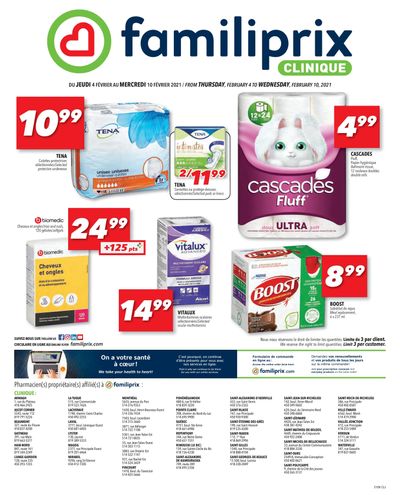 Familiprix Clinique Flyer February 4 to 10