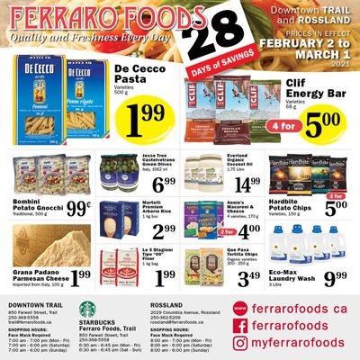 Ferraro Foods Flyer February 2 to March 1