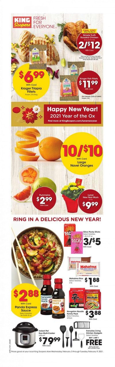 King Soopers (CO, WY) Weekly Ad Flyer February 3 to February 9