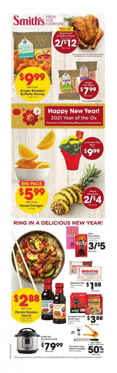 Smith's (AZ, ID, MT, NM, NV, UT, WY) Weekly Ad Flyer February 3 to February 9