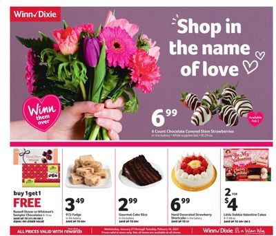 Winn Dixie (AL, FL, GA, LA, MS) Weekly Ad Flyer January 27 to February 16