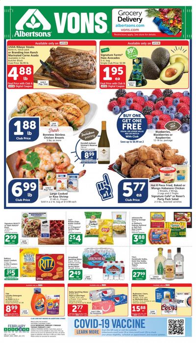 Vons (CA, NV) Weekly Ad Flyer February 3 to February 9