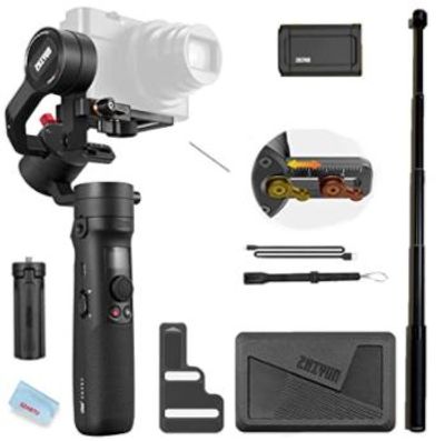 Zhiyun Crane M2 3-Axis Gimbal Compatible for Action Camera, Mirrorless Compact Cameras,Smartphones,Payload 130g - 720g,with Tripod and Extension Pole For $259.00 At Amazon Canada