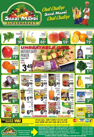 Sabzi Mandi Supermarket Flyer January 24 to 29