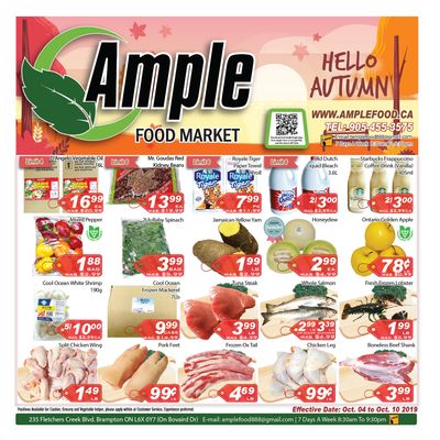 Ample Food Market Flyer October 4 to 10